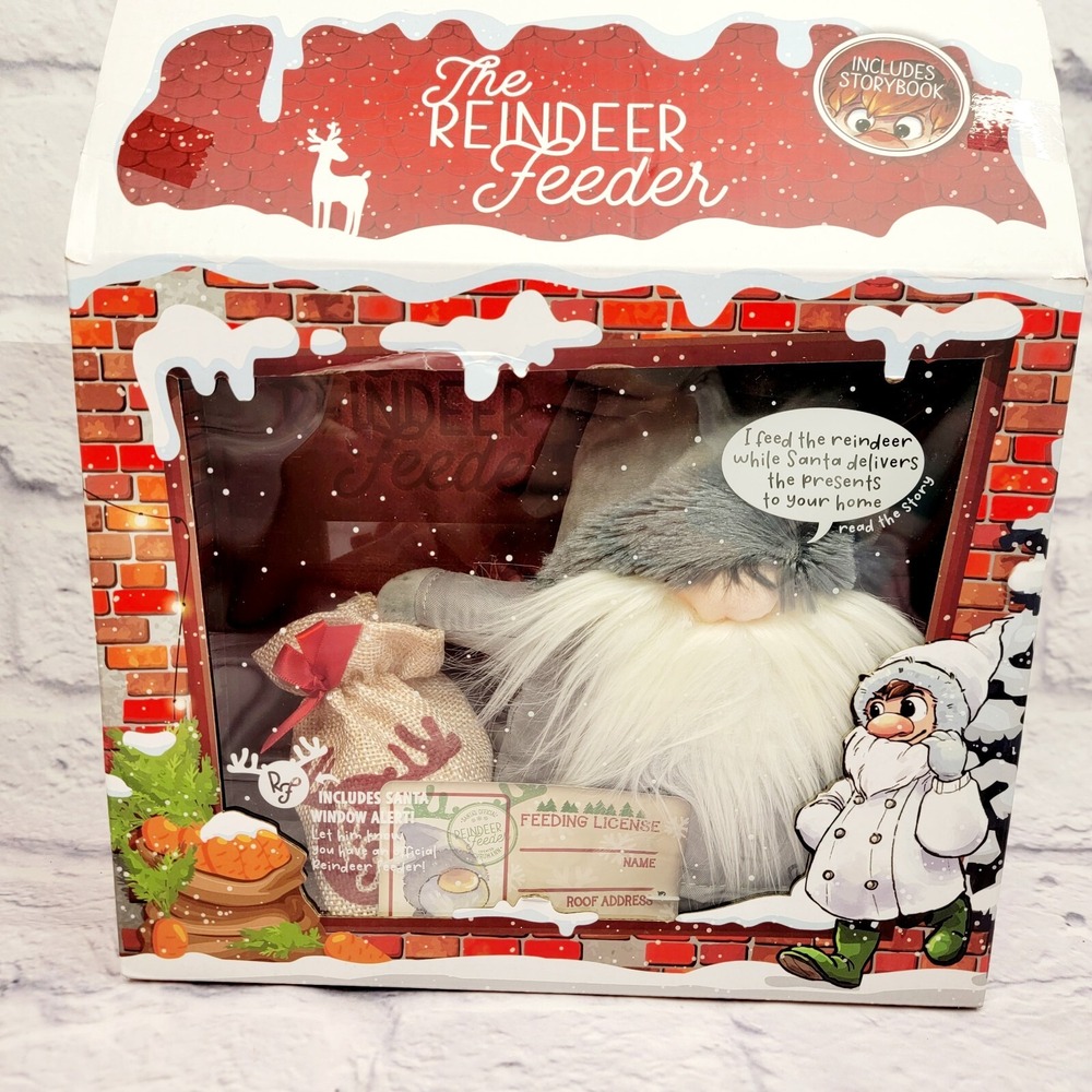 The Reindeer Feeder Christmas Toy Shrumann Gnome Holiday Elf Storybook Tradition